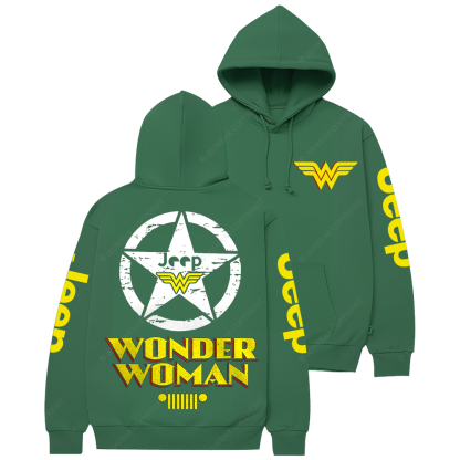 Wonder Woman Military Star Jp Casual Hoodie