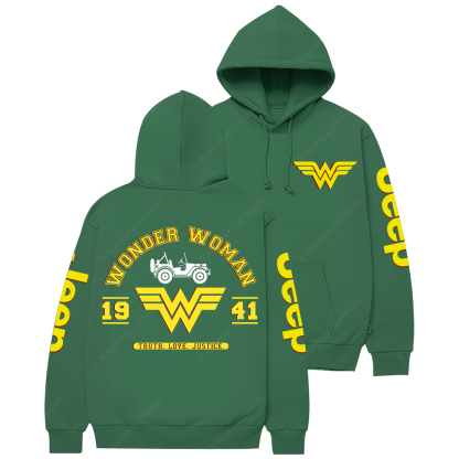 Wonder Woman Truth Love Justice Jp Casual Hoodie