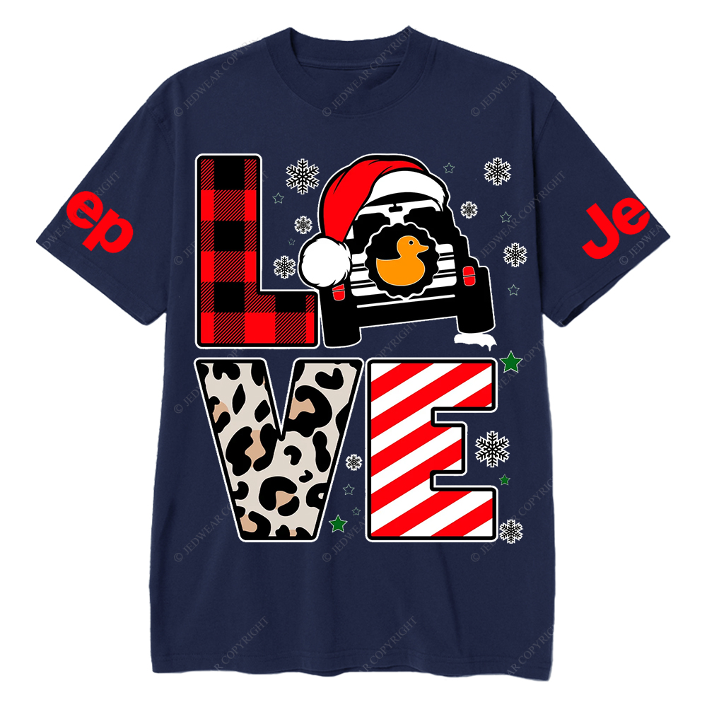 Merry Christmas Duck Snow Jp T-Shirt