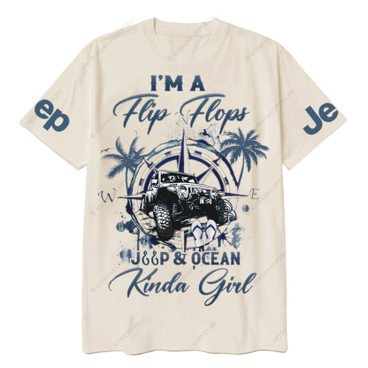 I'm A Flip Flops Jp Ocean Kinda Girl Jp T-Shirt