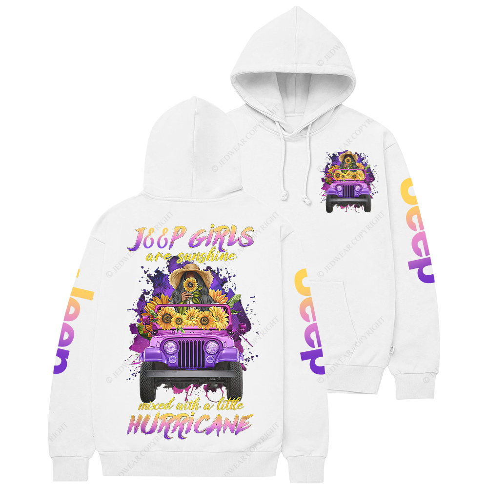 Jp Girls Are Sunshine Mixed With A Little Hurricane Jp Casual Hoodie