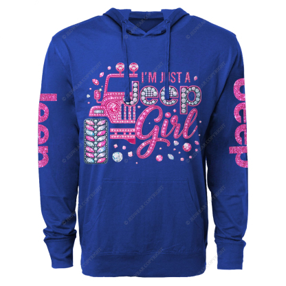 Rhinestone Pink Bling Car Jp Oversized Lightweight Hoodie   