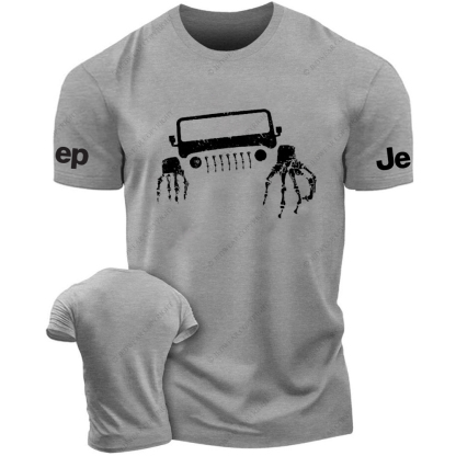 JP Halloween Skull And Hands  Front Design JP T-Shirt