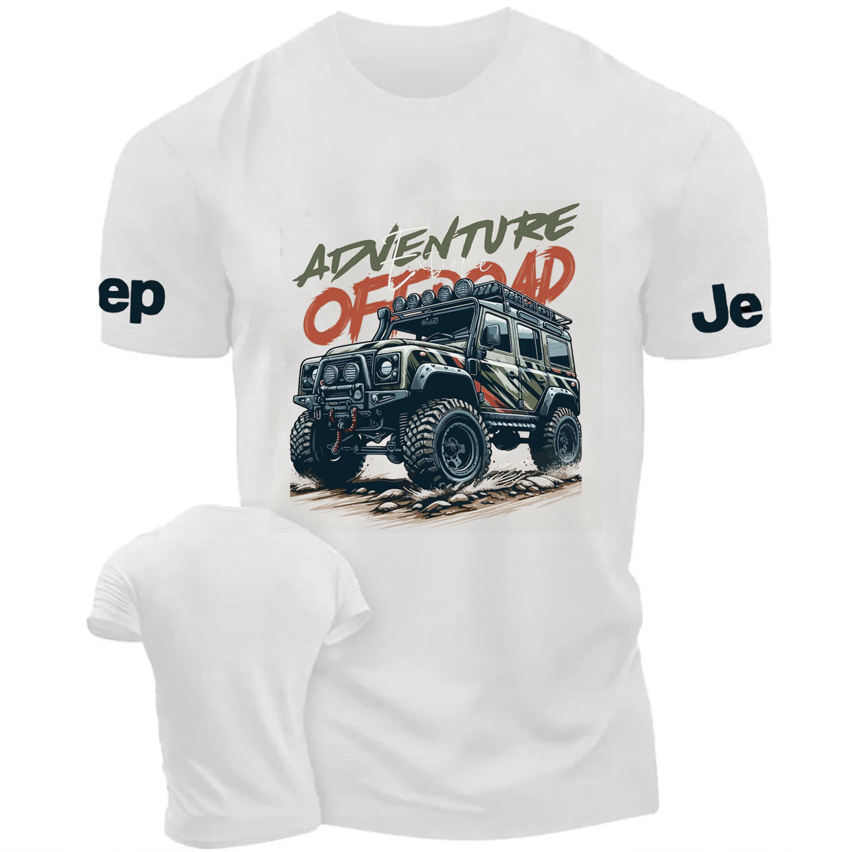 Extream Off Road Adventure Car Design T-Shirt