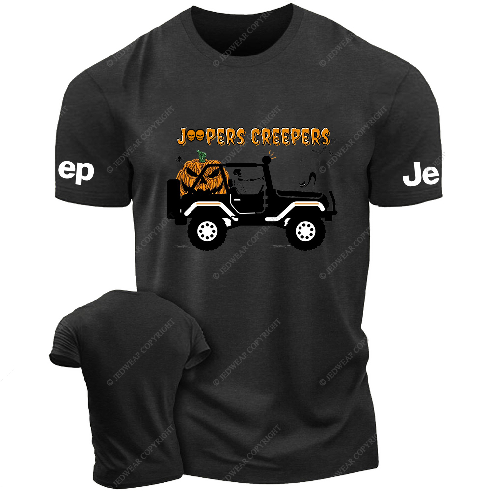 Jp Creepers Halloween Pumpkin Skull T-Shirt