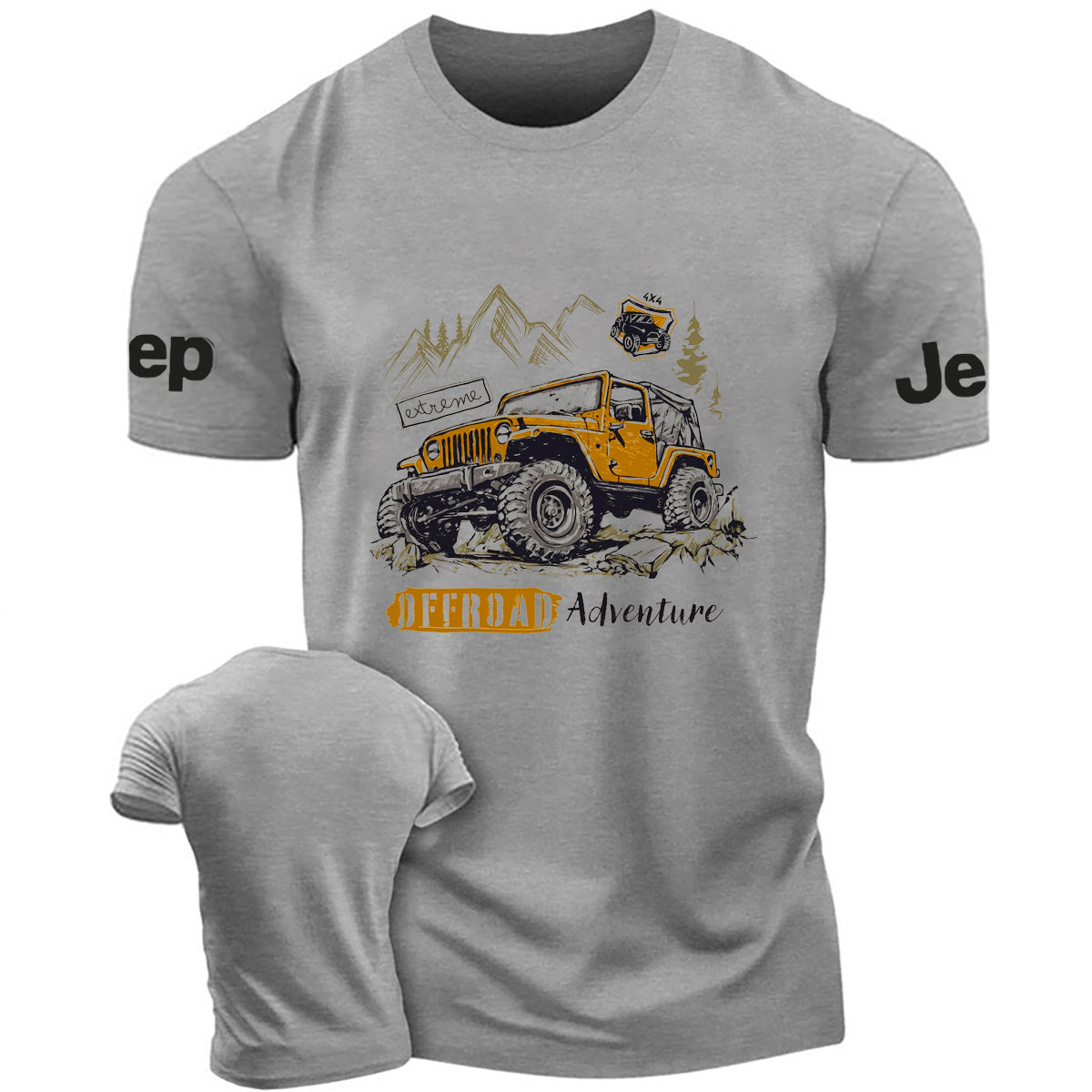 Extream Off Road Adventure 4x4 Car Design T-Shirt
