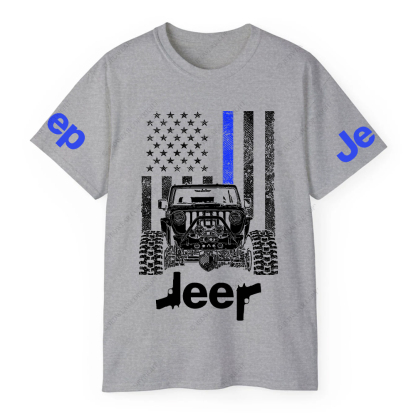 American Flag Policeman Gun Police Badge Jp T-Shirt