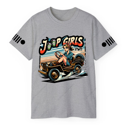 Jp Girl Sitting In Racing Car Jp T-Shirt