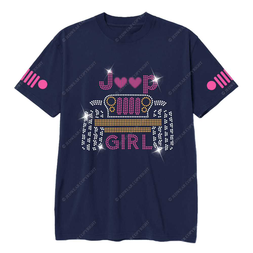 Jp Girl Glowing Car Love Jp T-Shirt