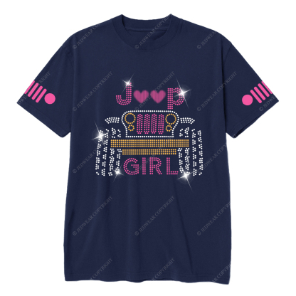 Jp Girl Glowing Car Love Jp T-Shirt