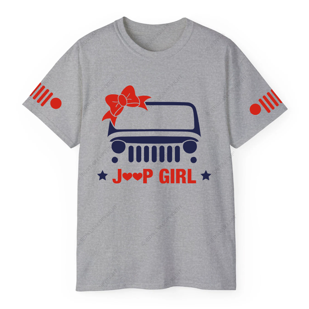 Jp Girl 4X4 Offroad Car Bow Tie Star Jp T-Shirt