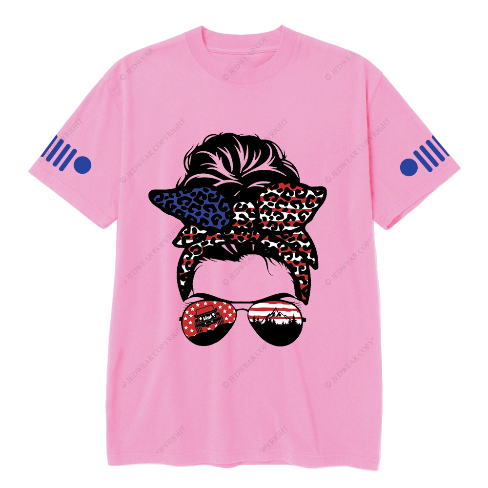 Jp Girl 4x4 Girl Car Bow Tie Glasses Jp T-Shirt