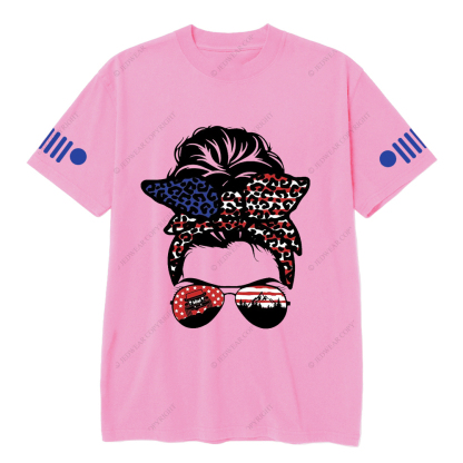 Jp Girl 4x4 Girl Car Bow Tie Glasses Jp T-Shirt