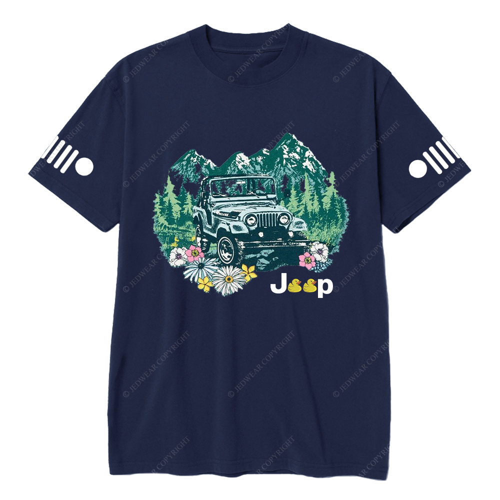 Off-Road Vehicle Driving On The Forest T-Shirt