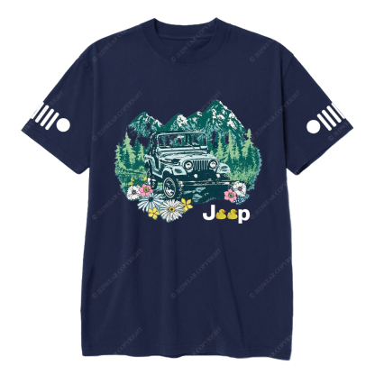 Off-Road Vehicle Driving On The Forest T-Shirt