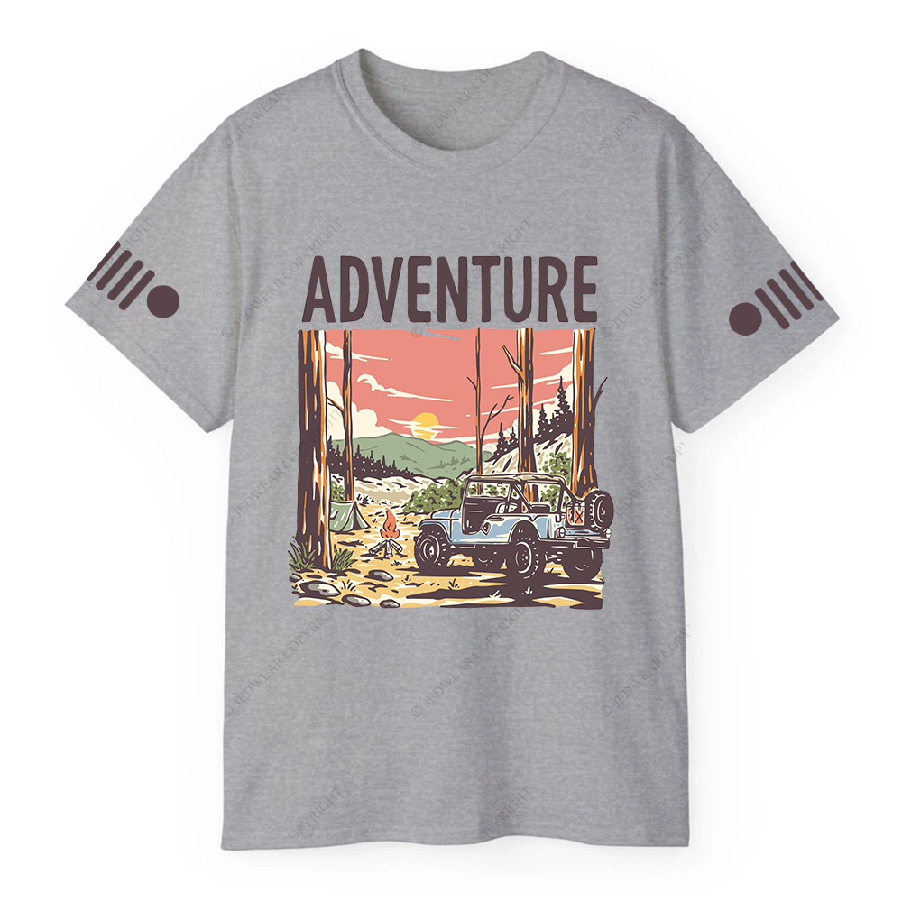 Colorful  Adventure Fire Sun Trees Jp T-Shirt