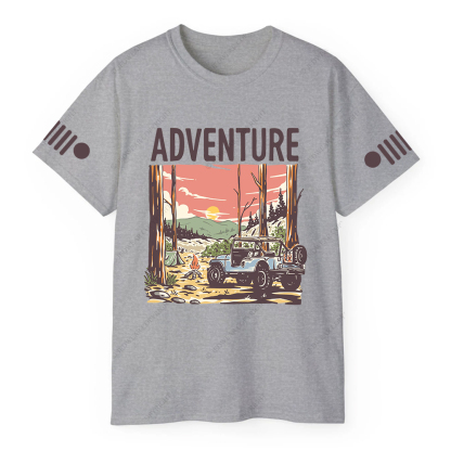 Colorful  Adventure Fire Sun Trees Jp T-Shirt