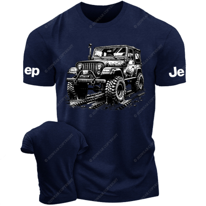 Driving On Muddy Terrain Wheel Tracks Jp T-Shirt