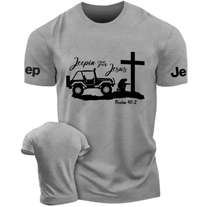 Jeepers For Jesus Religion Psalm Repent Jp T-Shirt