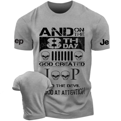 And On The 8 Th Day God Created And The Devil Stood At Attention Jp T-Shirt