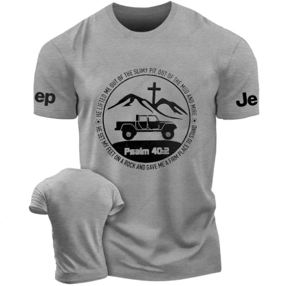 Religion The Lifted Me Out Of The Slimy Pit Psalm 40:2 Jp T-Shirt