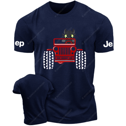 Halloween A Little Bat Is Driving A Car Jp T-Shirt