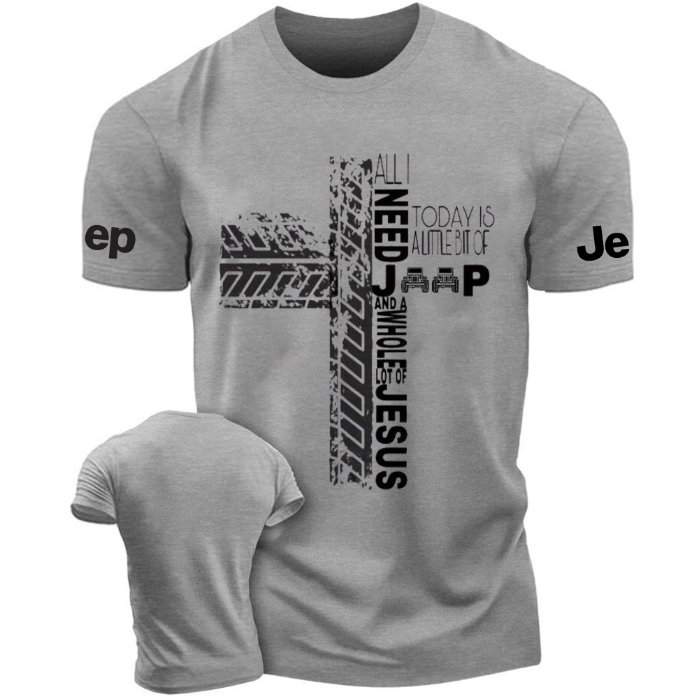Religion Cross All I Need Jp And Jesus Today Is A Little Bit Of Jp T-Shirt