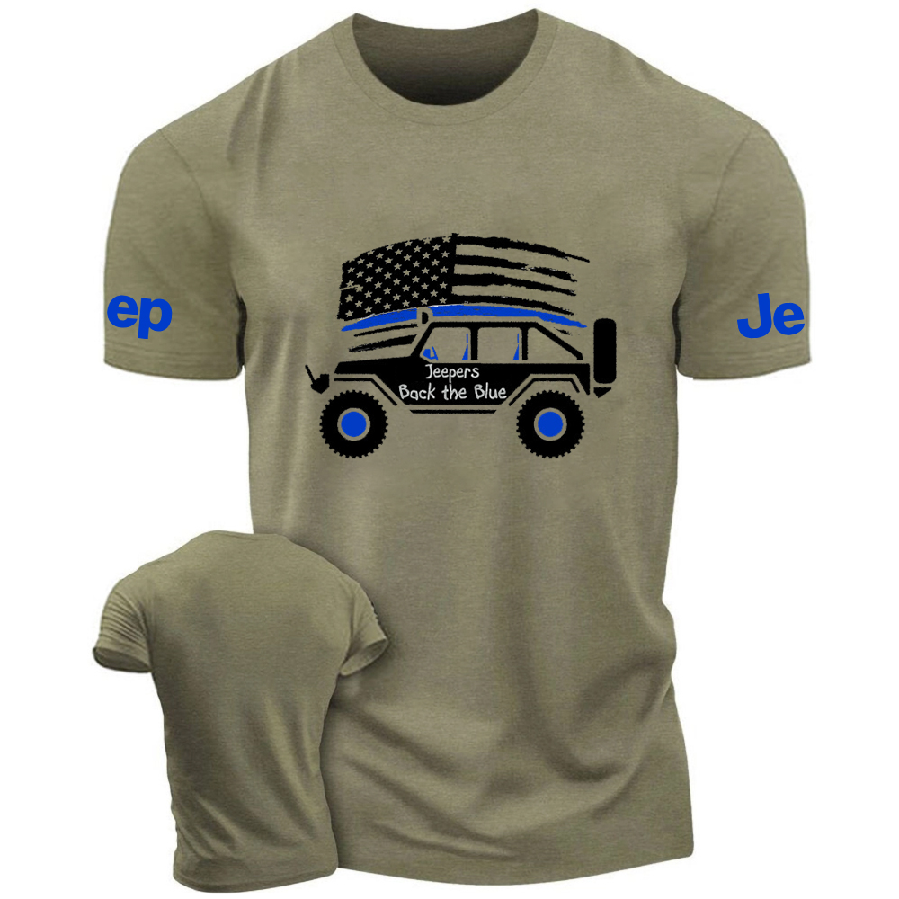 American Flag Policeman Jp Back The Blue  Jp T-Shirt