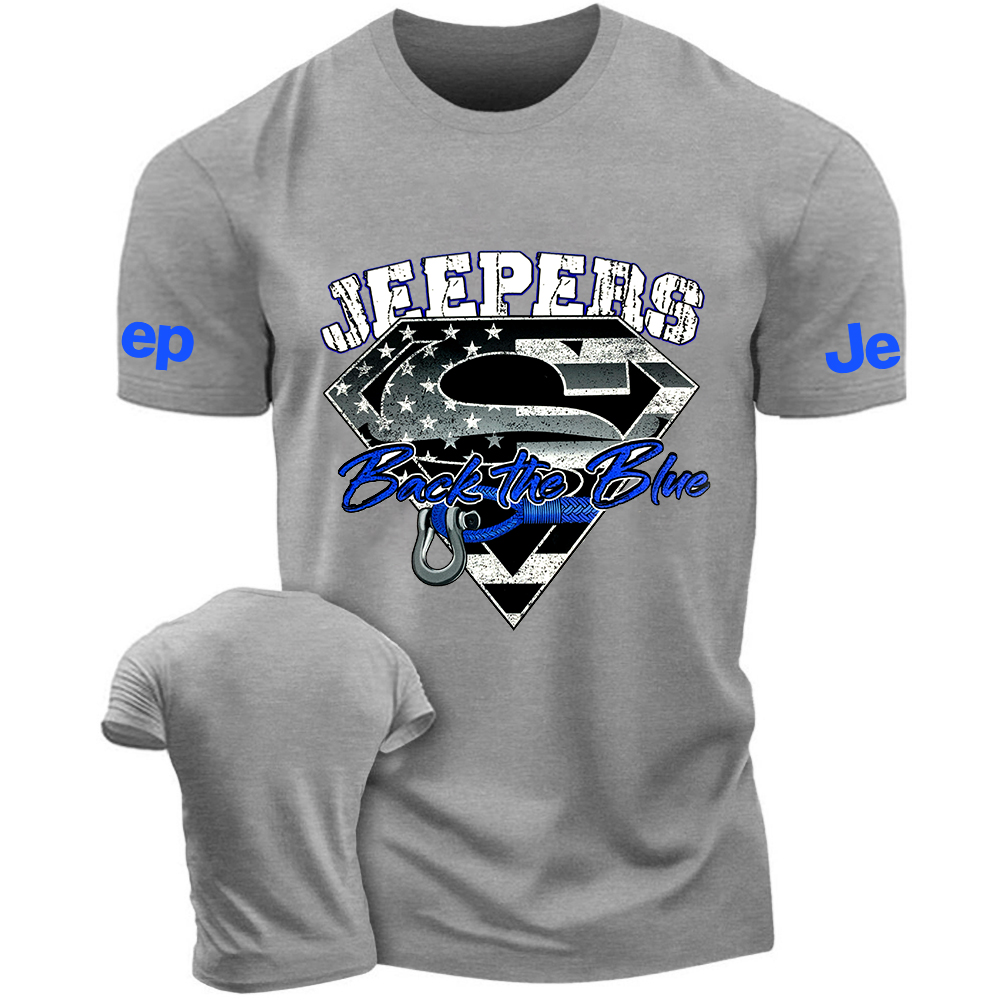 American Flag Policeman Jp Back The Blue  T-Shirt