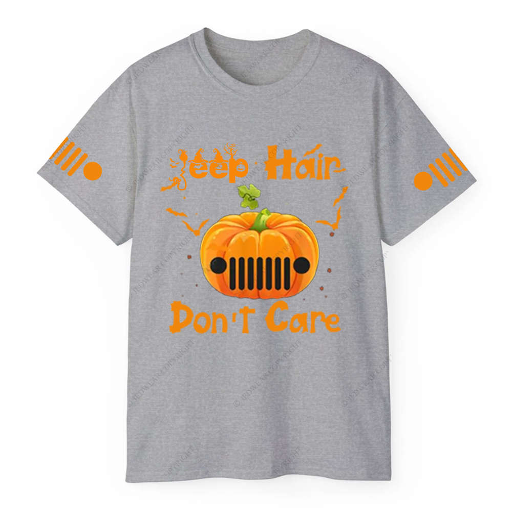 Jp Hair Don't Care Pumpkin Halloween Bat JP T-shirt