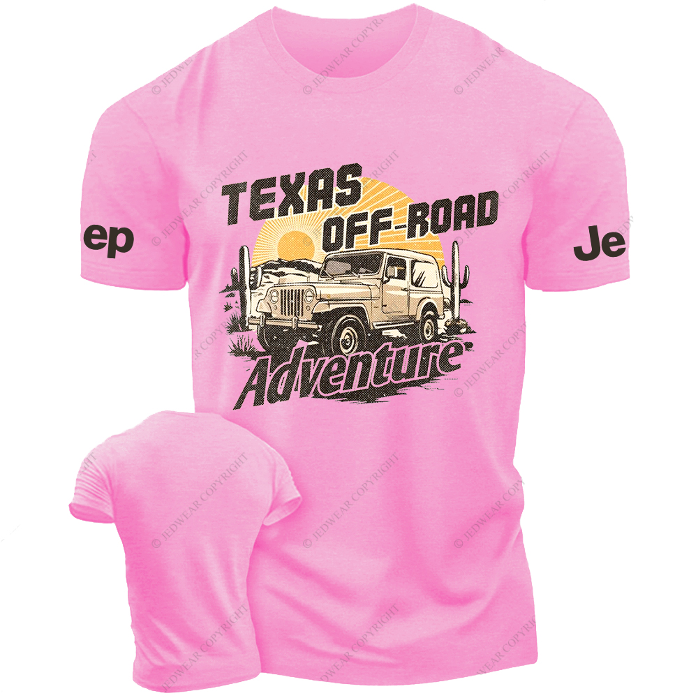 Texas Off-Road Adventure Sun Cactus Mountains Jp T-Shirt