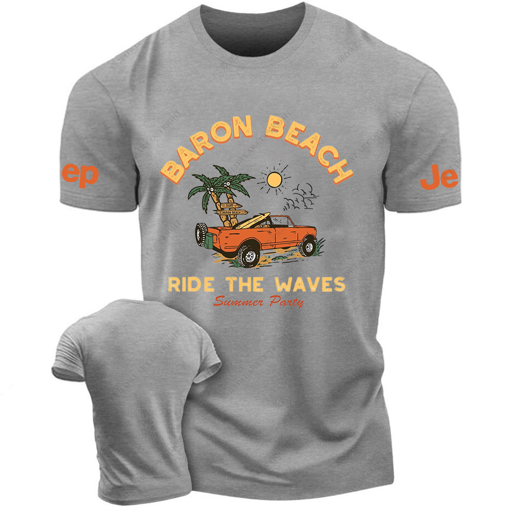 Baron Beach Ride The Waves Summer Party Jp T-Shirt