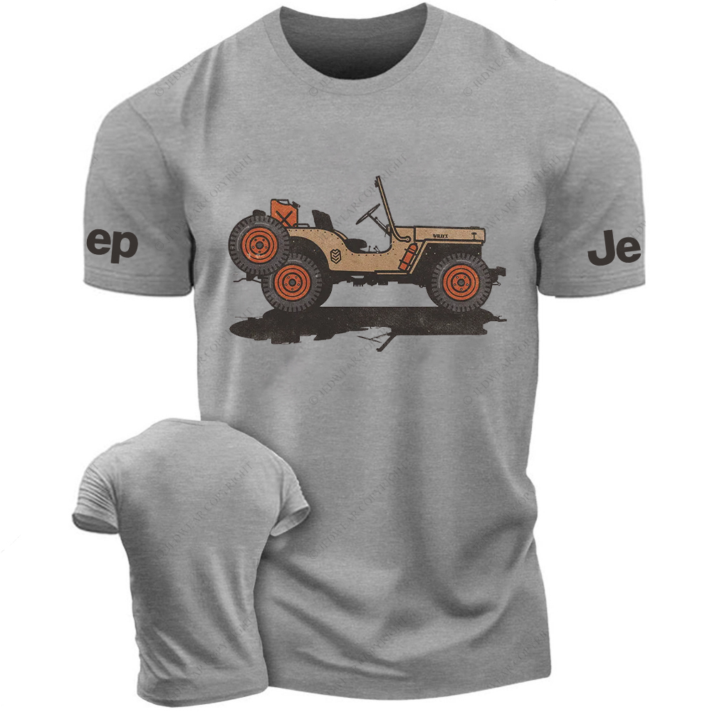 Orange Vintage Dump Truck Willys Jp T-Shirt