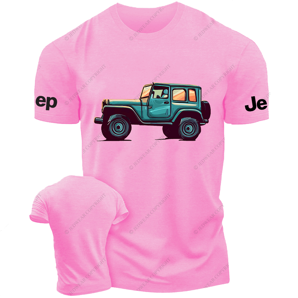 Blue Painted  Four-Wheeled Vehicle Jp T-Shirt