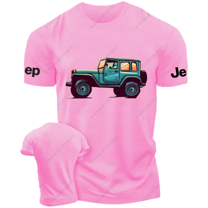 Blue Painted  Four-Wheeled Vehicle Jp T-Shirt