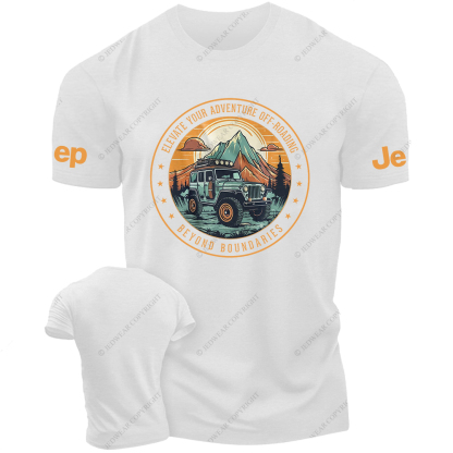 Cartoon Funny Elevate Your Adventure Off-Road Beyond Boundaries Jp T-Shirt