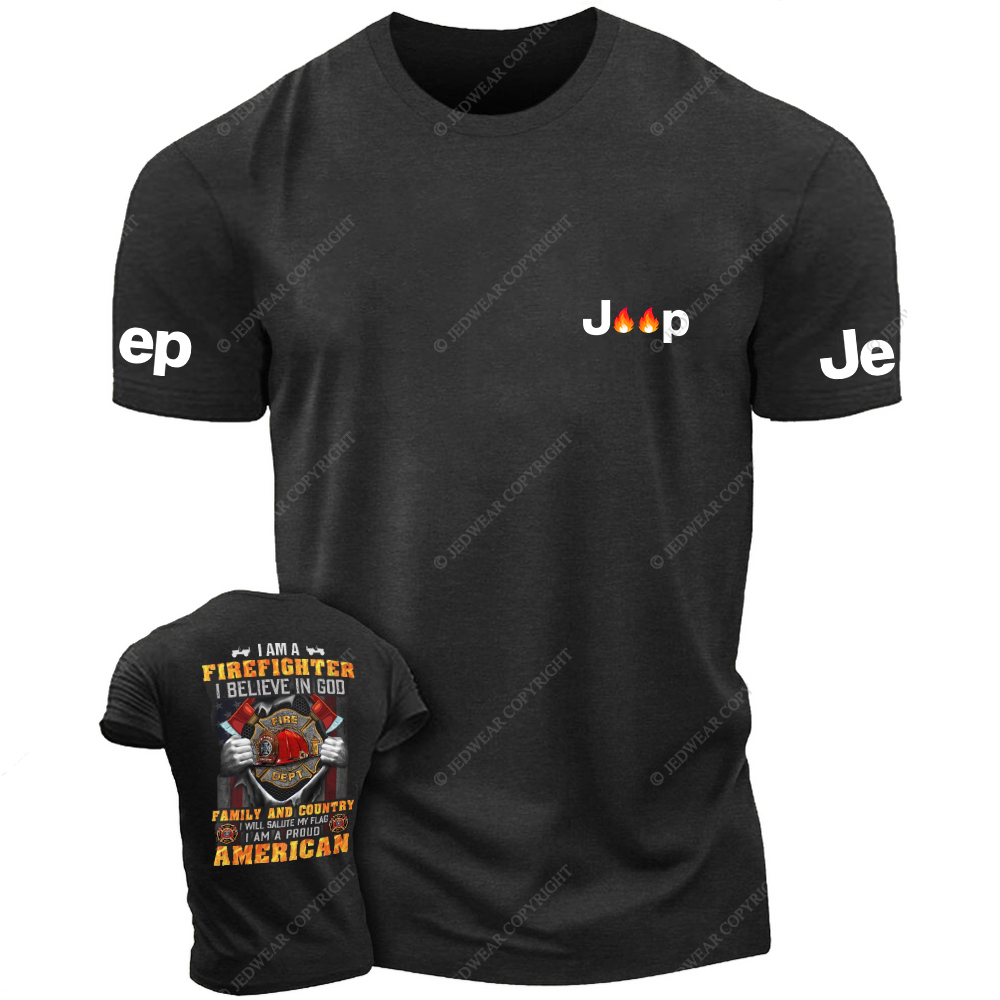 I Am A Firefighter I Believe In God Family And Country Jp T-Shirt
