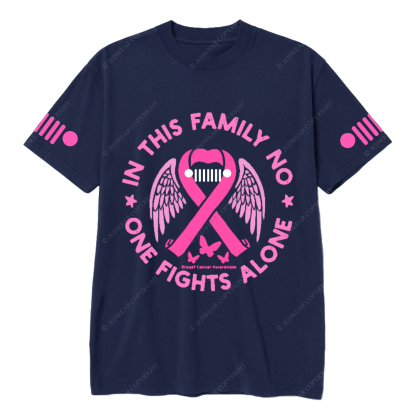 Breast Cancer In This Family No One Fights Alone Jp T-Shirt