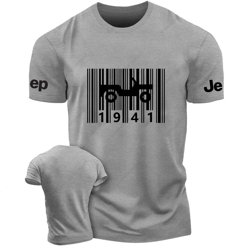 Barcode Created Time Since 1941 Vintage Style Jp T-Shirt
