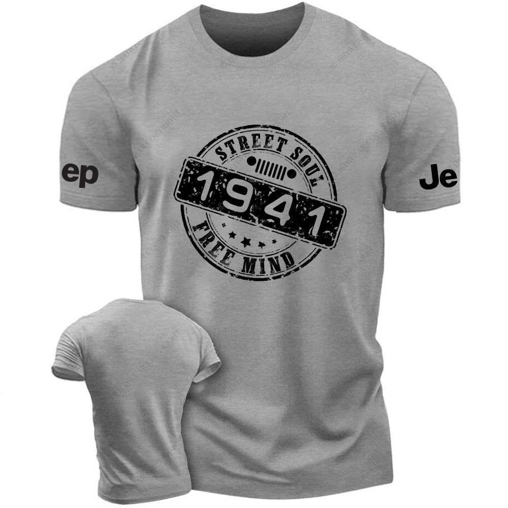 Street Soul Free Mind Created Time Since 1941 Vintage Style Jp T-Shirt