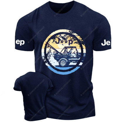 Dog In The Car Vintage Style Jp T-Shirt