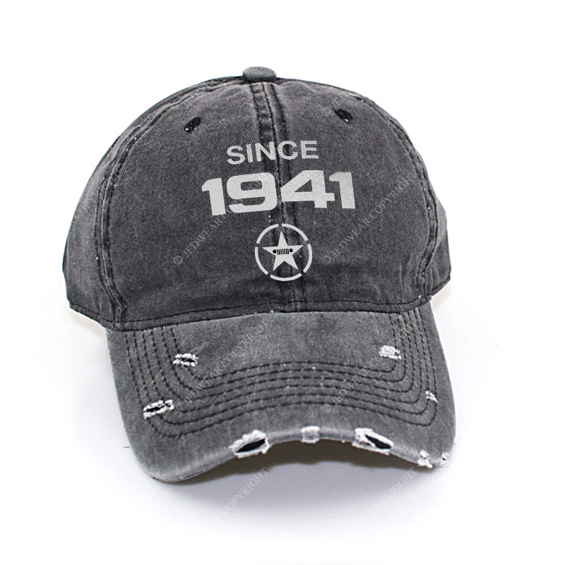Vintage Military Star Circle Since 1941 Jp Baseball Cap