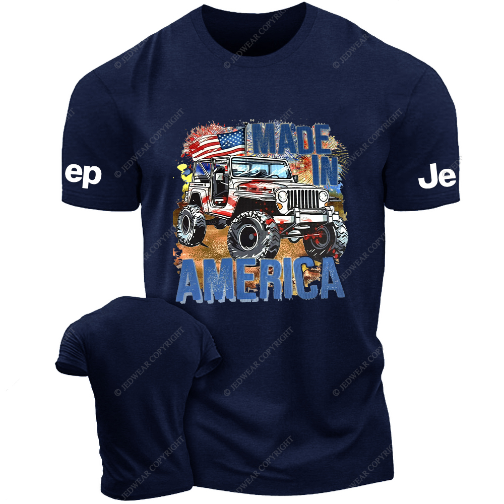 American Flag Fireworks Made In America  Jp T-Shirt
