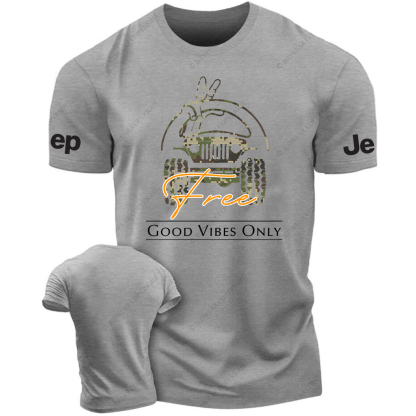 Good Vibes Only Camouflage Free T-Shirt