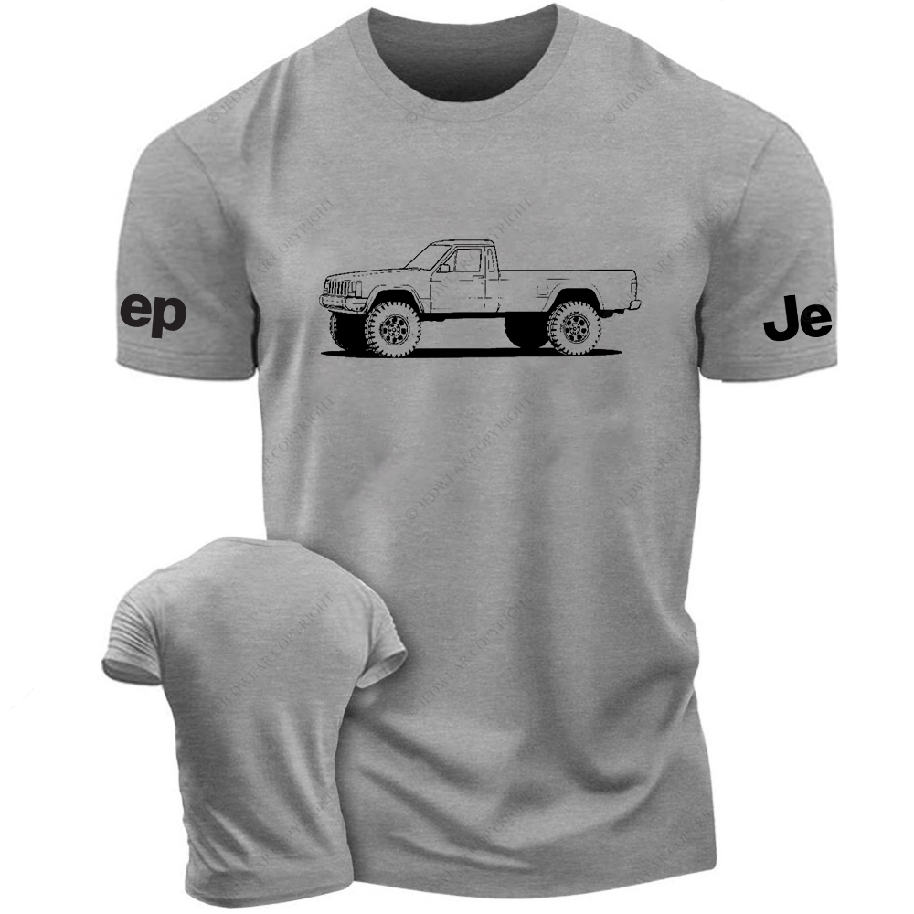 Comanche MJ Lifted Front Side View Line Art Jp T-Shirt