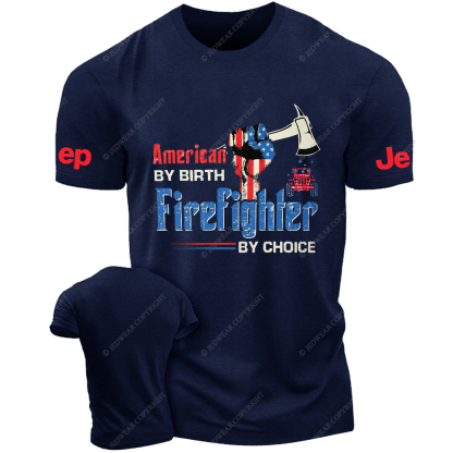Firefighter American By Birth Firefighter By Choice Jp T-Shirt