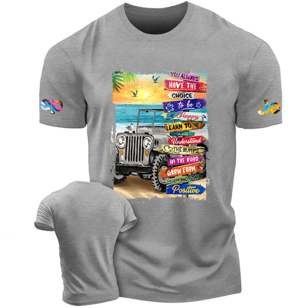 Summer Beach Grey Road Signs Jp T-Shirt