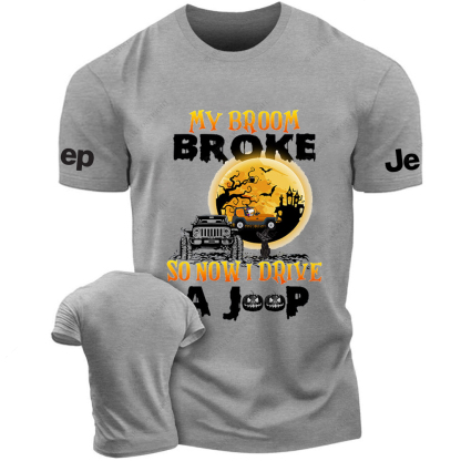 Halloween My Broom Broke So Now I Drive A Car Jp T-shirt