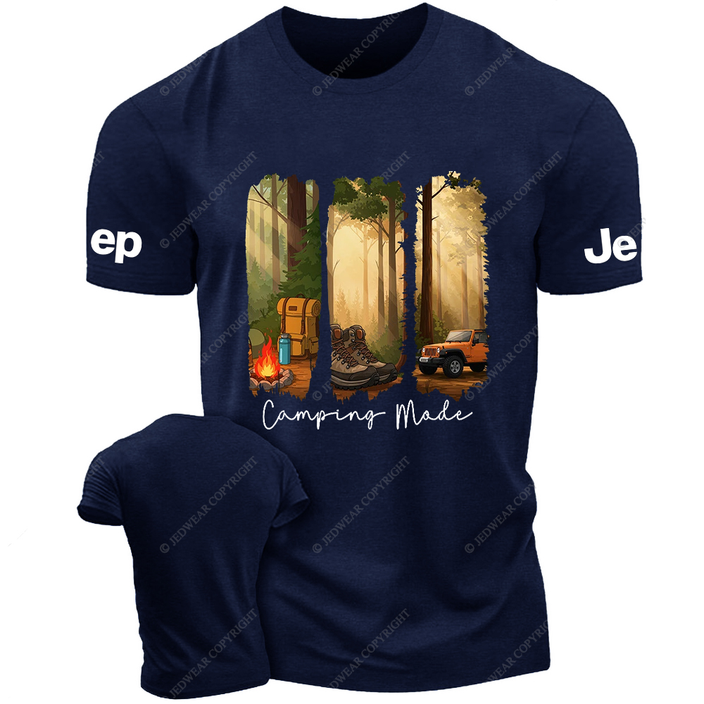 Camping In The Forest Outdoor Bonfire Jp T-shirt