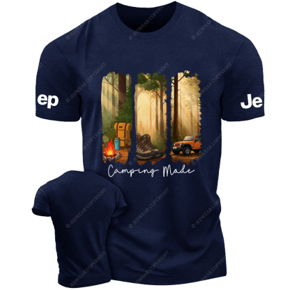 Camping In The Forest Outdoor Bonfire Jp T-shirt